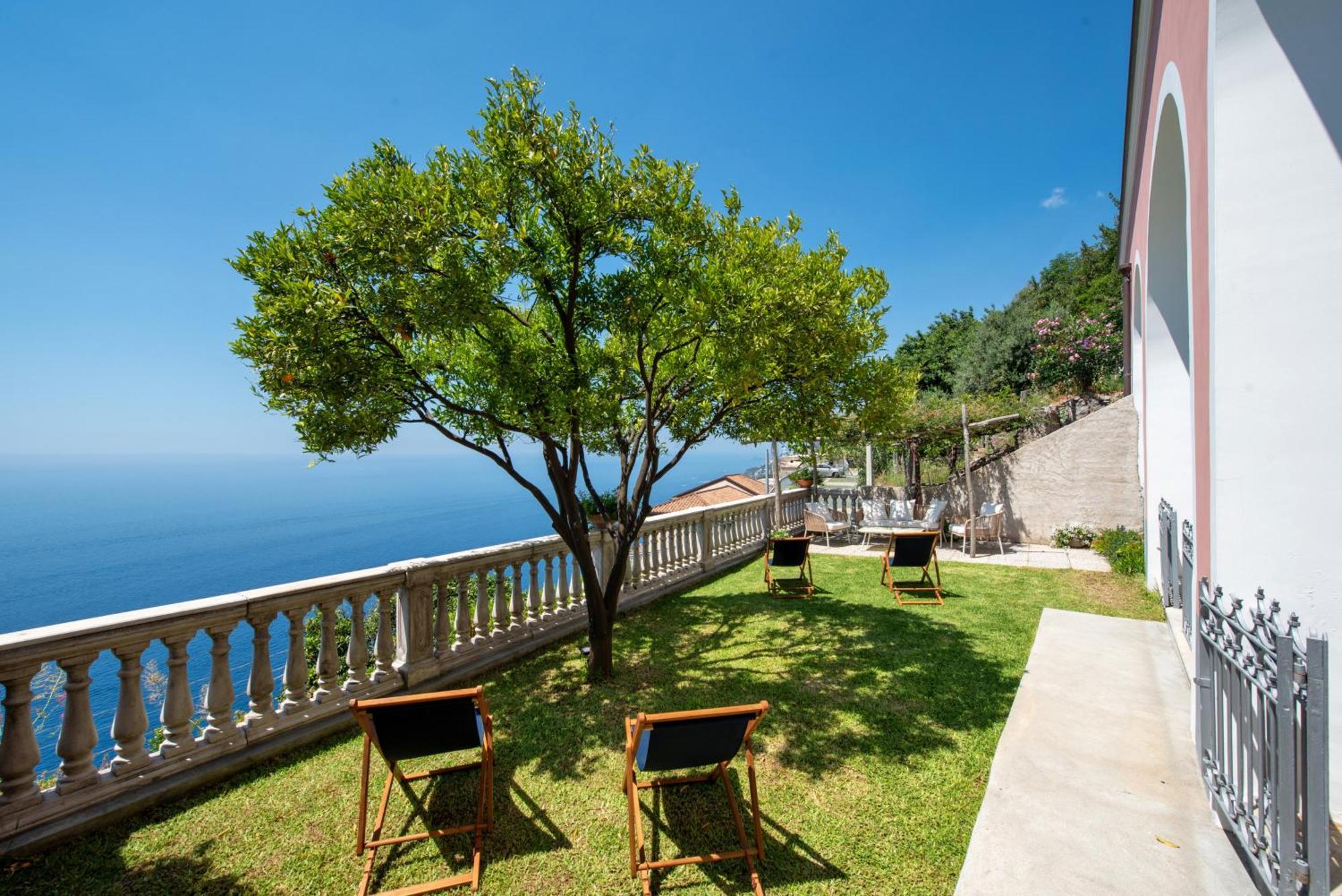 Villa Belvedere Amodeo - Terrace, Seaview, Wifi Conca dei Marini Ngoại thất bức ảnh