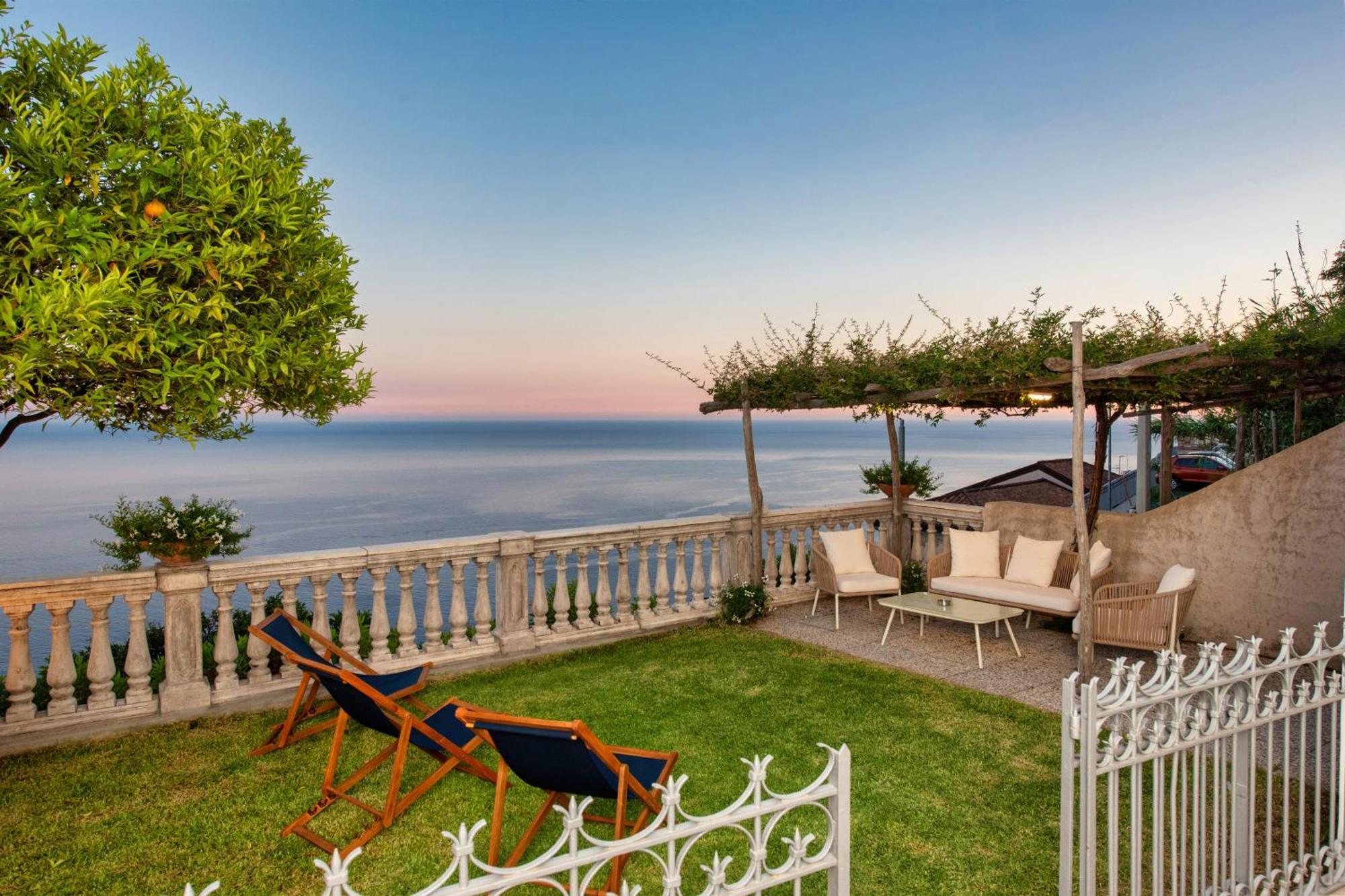 Villa Belvedere Amodeo - Terrace, Seaview, Wifi Conca dei Marini Ngoại thất bức ảnh
